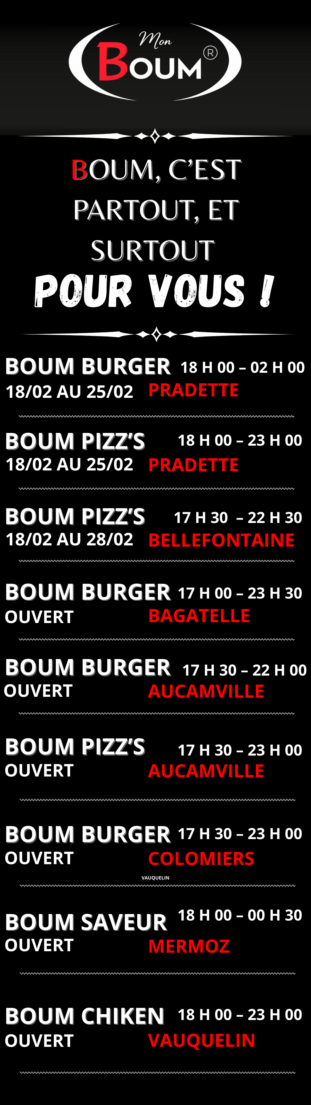 Menu Restaurant Rouge Simple (11 x 19 po) (4)