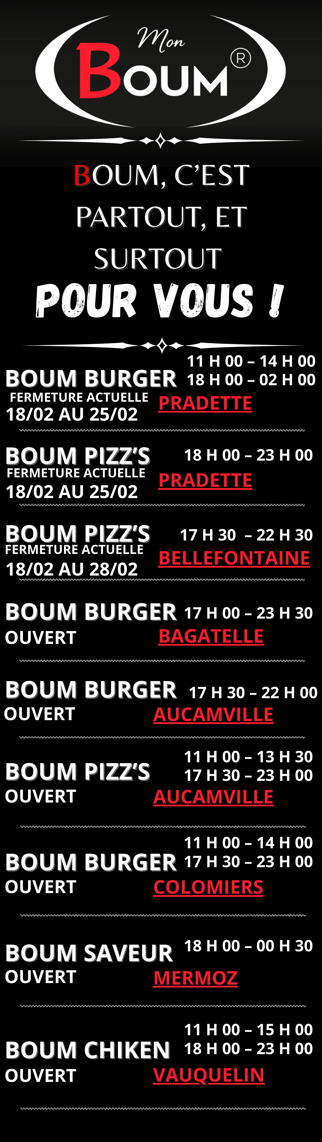 Menu Restaurant Rouge Simple (11 x 19 po) (9)
